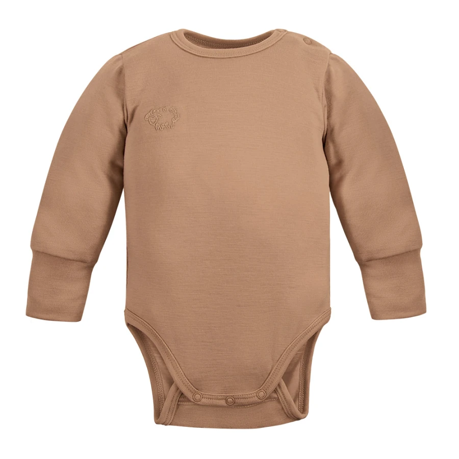 Karamelové merino body rostoucí s dítětem