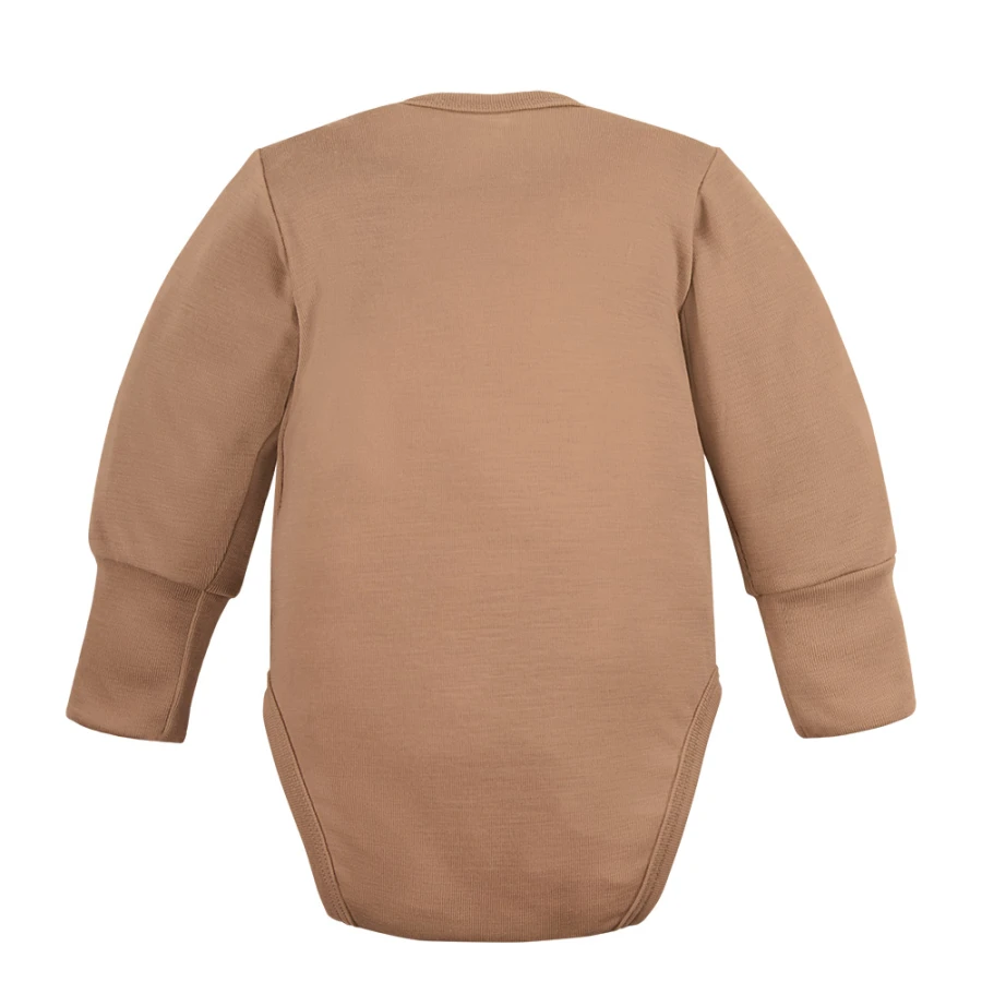 Karamelové merino body rostoucí s dítětem