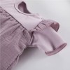 Botanic baby set dress bodysuit and bloomers purple