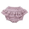 Dětský set Botanic body šaty a bloomers fialové