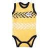 Baby boy set yellow sleeveless bodysuit and shorts
