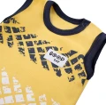 Chlapecký set žluté body bez rukávů a kraťasy