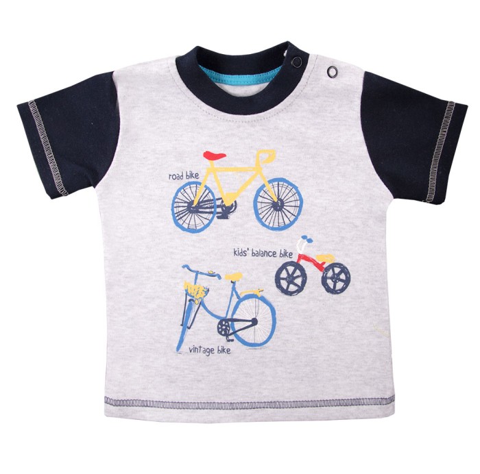Baby boy set bike print T-shirt and shorts