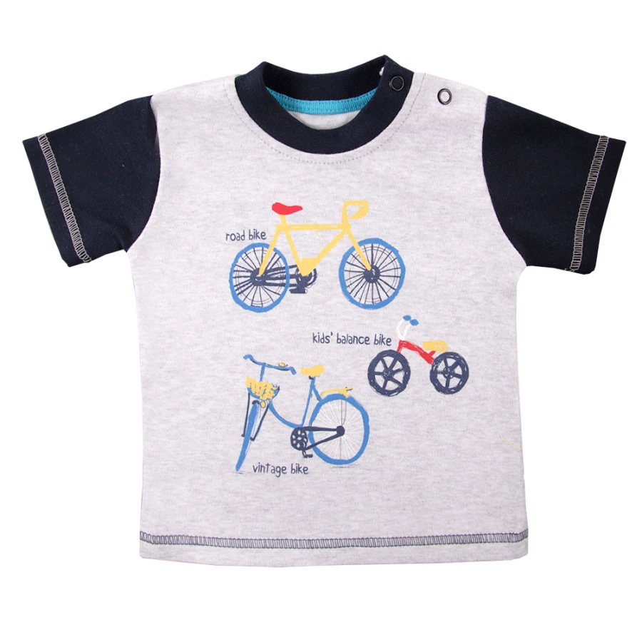 Baby boy set bike print T-shirt and shorts