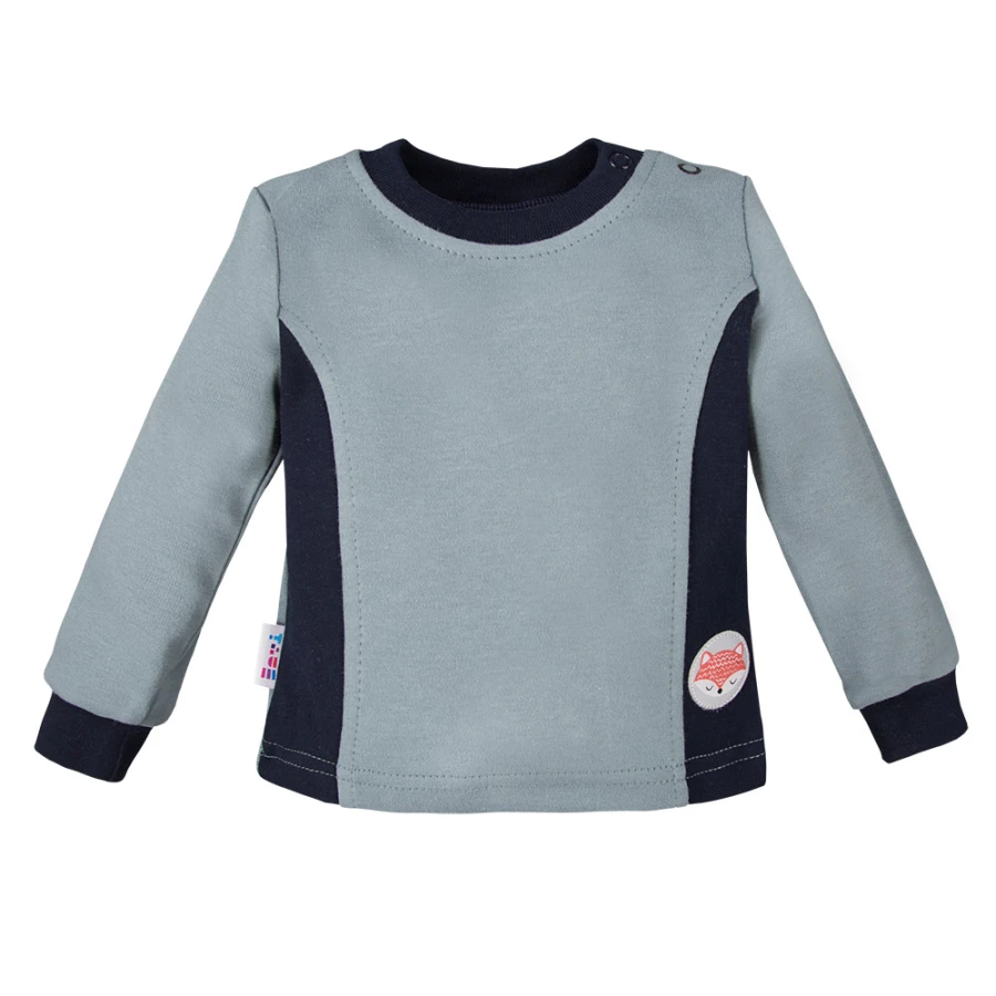 Baby boy set blue sweatshirt and navy pants