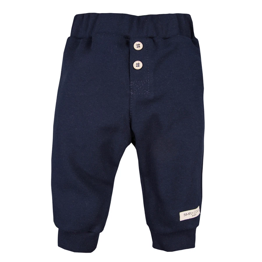 Baby boy set blue sweatshirt and navy pants