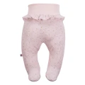 Baby girl set sleepsuit, bodysuit and footed pants pink floral