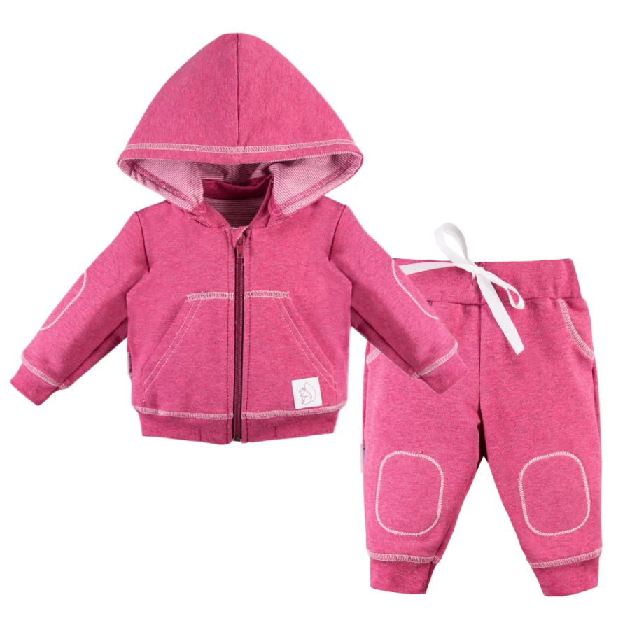 Pink kids tracksuit set