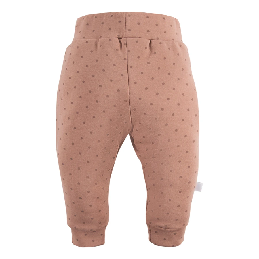 Beige polka dot sweatpants