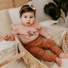 Beige polka dot sweatpants