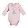 Baby set bodysuit, sleepsuit and jacket in pink