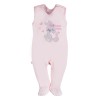 Baby set bodysuit, sleepsuit and jacket in pink