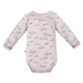 2-pack snap bodysuits blue and cloud print