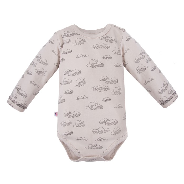 2-pack blue and cloud print bodysuits