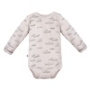 Set with bodysuit and beige cloud print pants