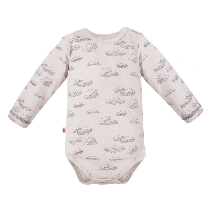 Set with bodysuit and beige cloud print pants