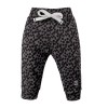 Wrap bodysuit and graphite polka dot pants set