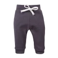 Wrap bodysuit, graphite ribbed pants and sweatshirt set