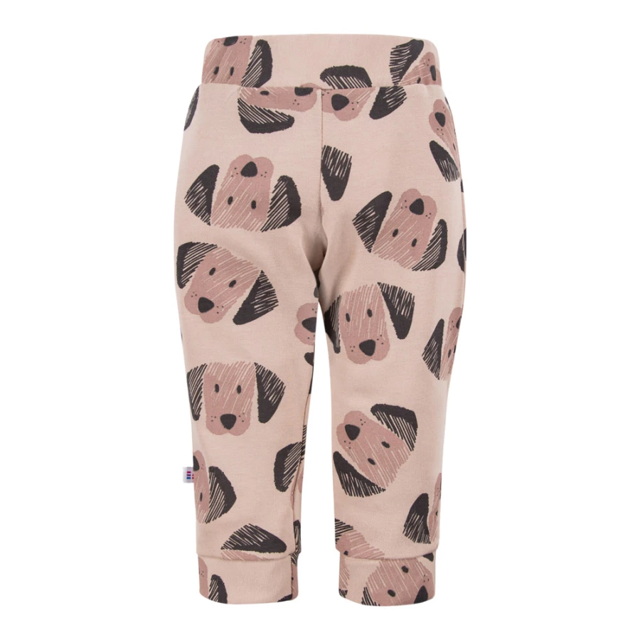 Beige sweatshirt and puppy print pants set