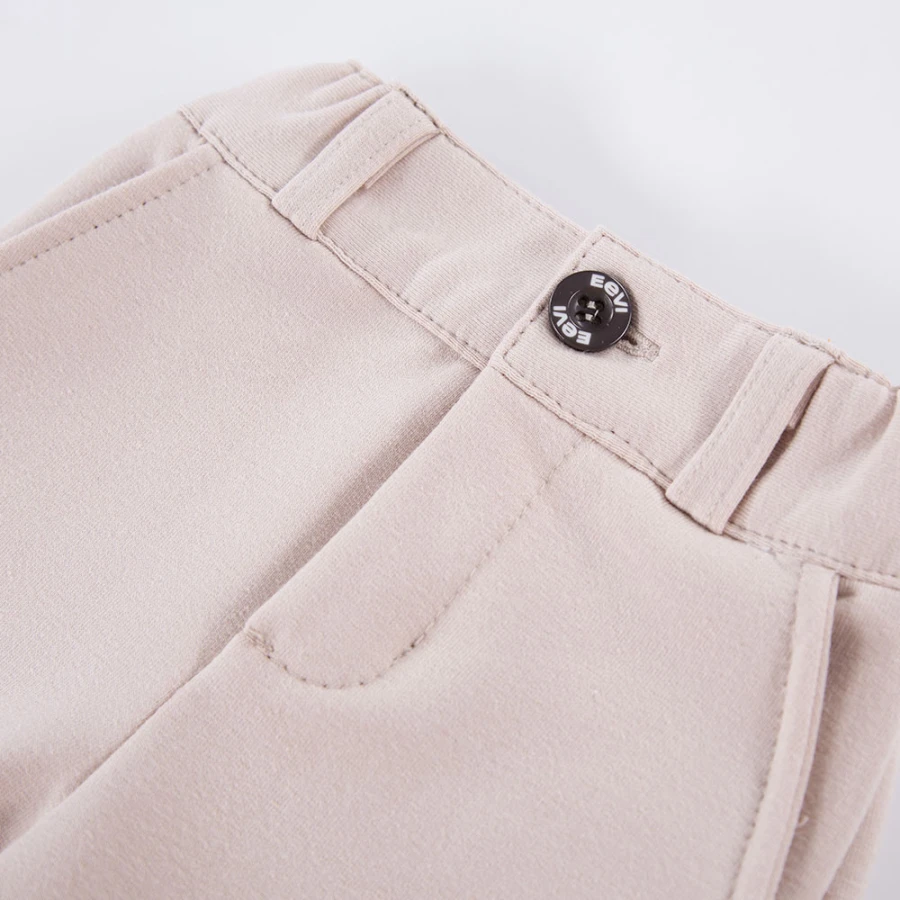 White shirt bodysuit and beige elegant pants set