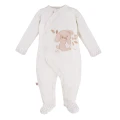 Kojenecký set body, overal, polodupačky a čepičky ecru