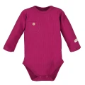 Burgundy ribbed bodysuit and leggings set