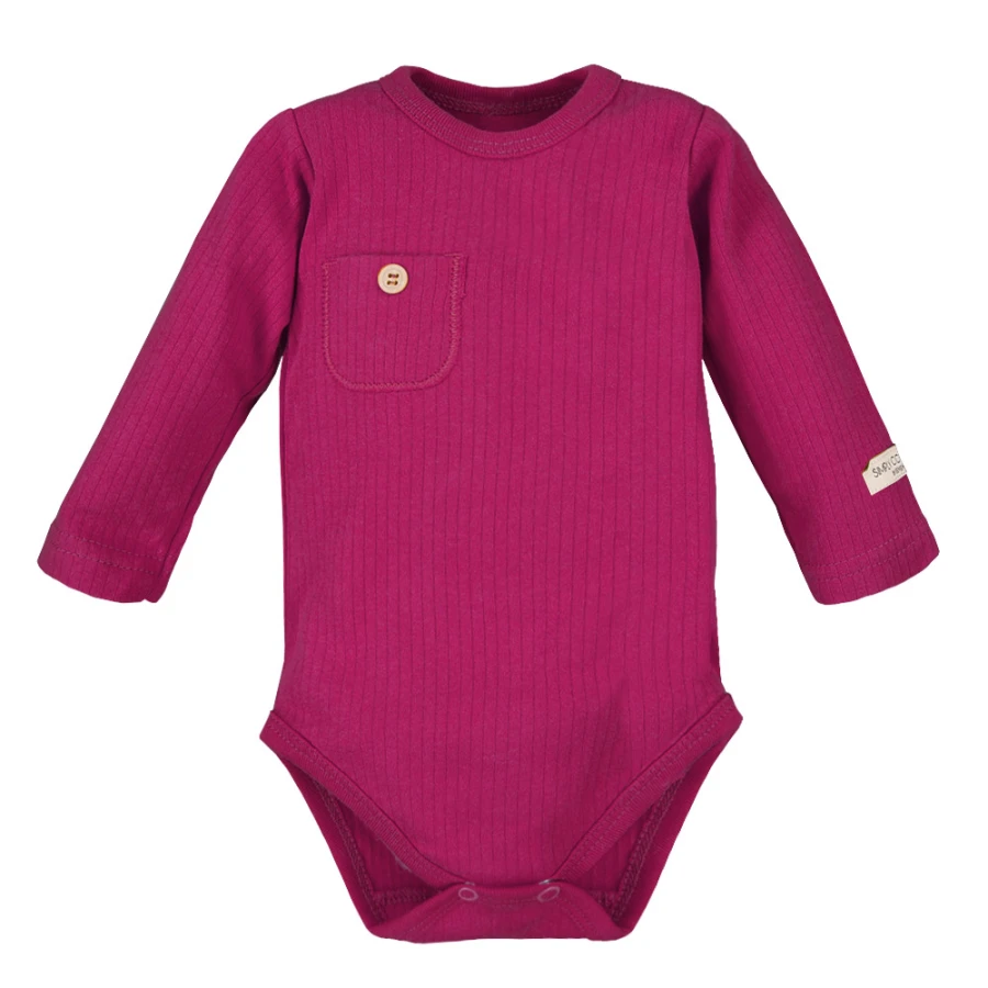 Burgundy ribbed bodysuit and leggings set