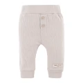 Béžový žebrovaný set body a legín