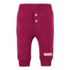 Burgundy ribbed leggings and ruffle sweatshirt set