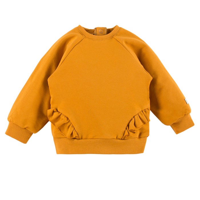 Honey ribbed leggings and ruffle sweatshirt set