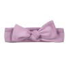 Dress with ruffles and bow headband set purple