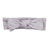 Dress with ruffles and bow headband set grey