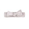 Dress with ruffles and bow headband set beige