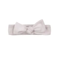Dress with ruffles and bow headband set beige