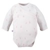 Baby set: bodysuit, footed pants, hat and floral cream sleepsuit