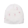 Baby set: bodysuit, footed pants, hat and floral cream sleepsuit