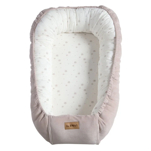 Baby nest beige with teddy bears 90x50 cm