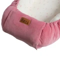 Baby nest pink with flowers 90x50 cm
