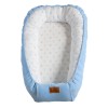 Baby nest blue with balloons 90x50 cm