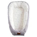 Grey baby nest with stars 90x50 cm