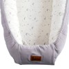 Grey baby nest with stars 90x50 cm
