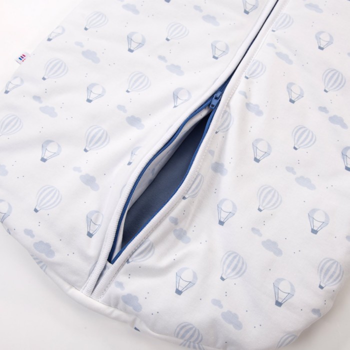 Baby sleeping bag white with balloons 0,5 TOG