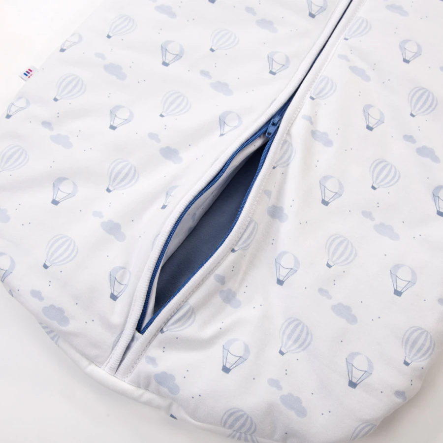 Baby sleeping bag white with balloons 0,5 TOG