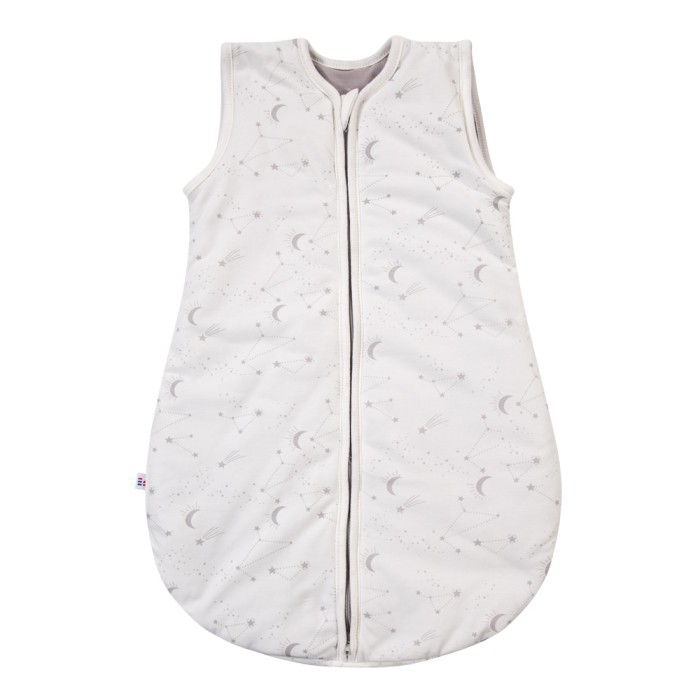 Ecru baby sleeping bag with stars 0.5 TOG