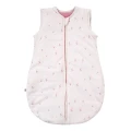 Cream baby sleeping bag with flowers 0.5 TOG