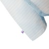 Baby romper white with light blue stripes