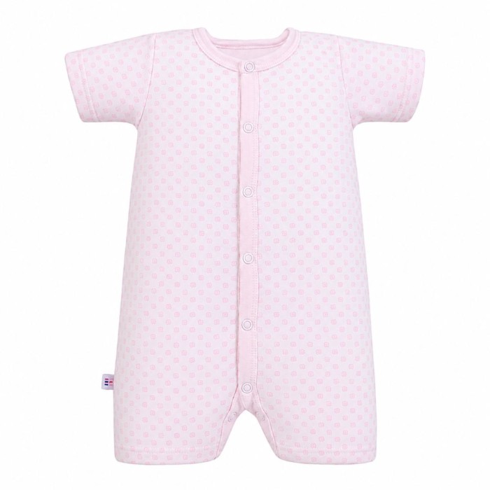 Pink floral baby romper