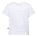 Children's T-shirt white with blue stripes