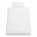 Muslin bedding set with filling ecru with stars