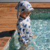 UV sun hat ecru with whales